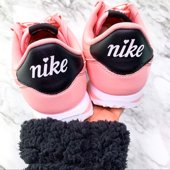 Nike Cortez Pink Coral Silk Valentines Sneaker - Picture 6 of 7